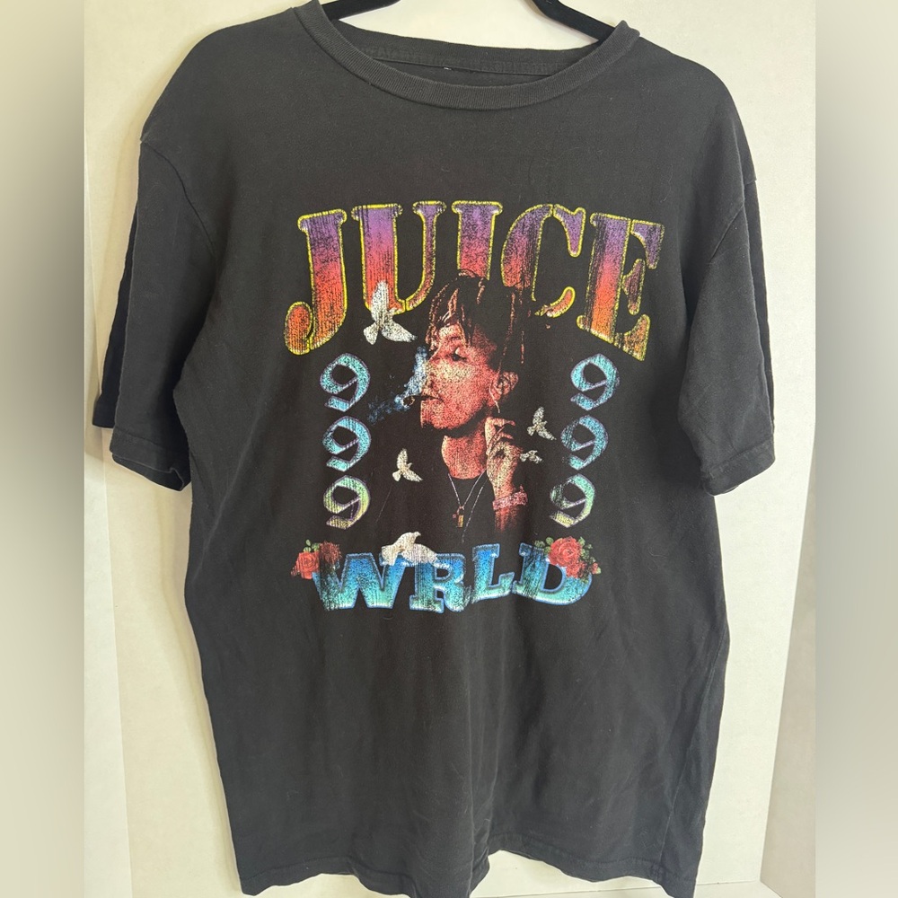 Juice WRLD 999 Graphic T-Shirt | Size M | Black Streetwear Band Merch Tee